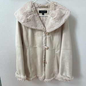 JONES NEW YORK CREAM SUEDE JACKET